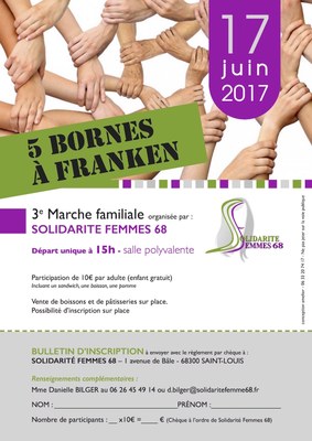 Affiche 5 bornes à Franken juin 2017