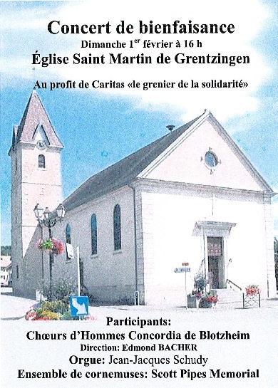 Affiche Caritas concert 1er fevrier 2015