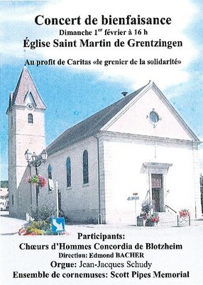 Affiche Caritas concert 1er fevrier 2015