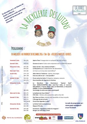 Affiche la recyclerie des lutins 2016