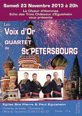 Affiche Les Voix d'Or du quartet de St Petersbourg