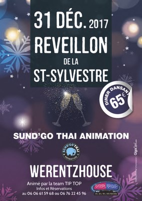 Affiche Réveillon de la Saint Sylvestre 2017-2018 à Werentzhouse