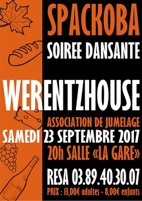 Affiche Spackoba à Werentzhouse septembre 2017