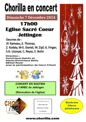 Affiche Chorilla Noël 2014