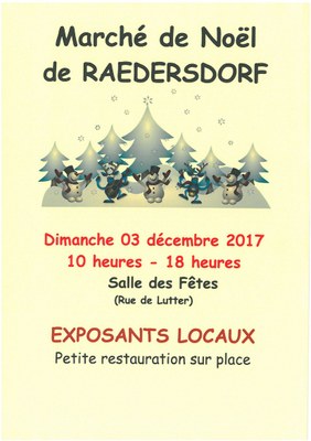 Marché de Noël Raedersdorf 2017