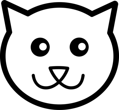 Tête chat gris