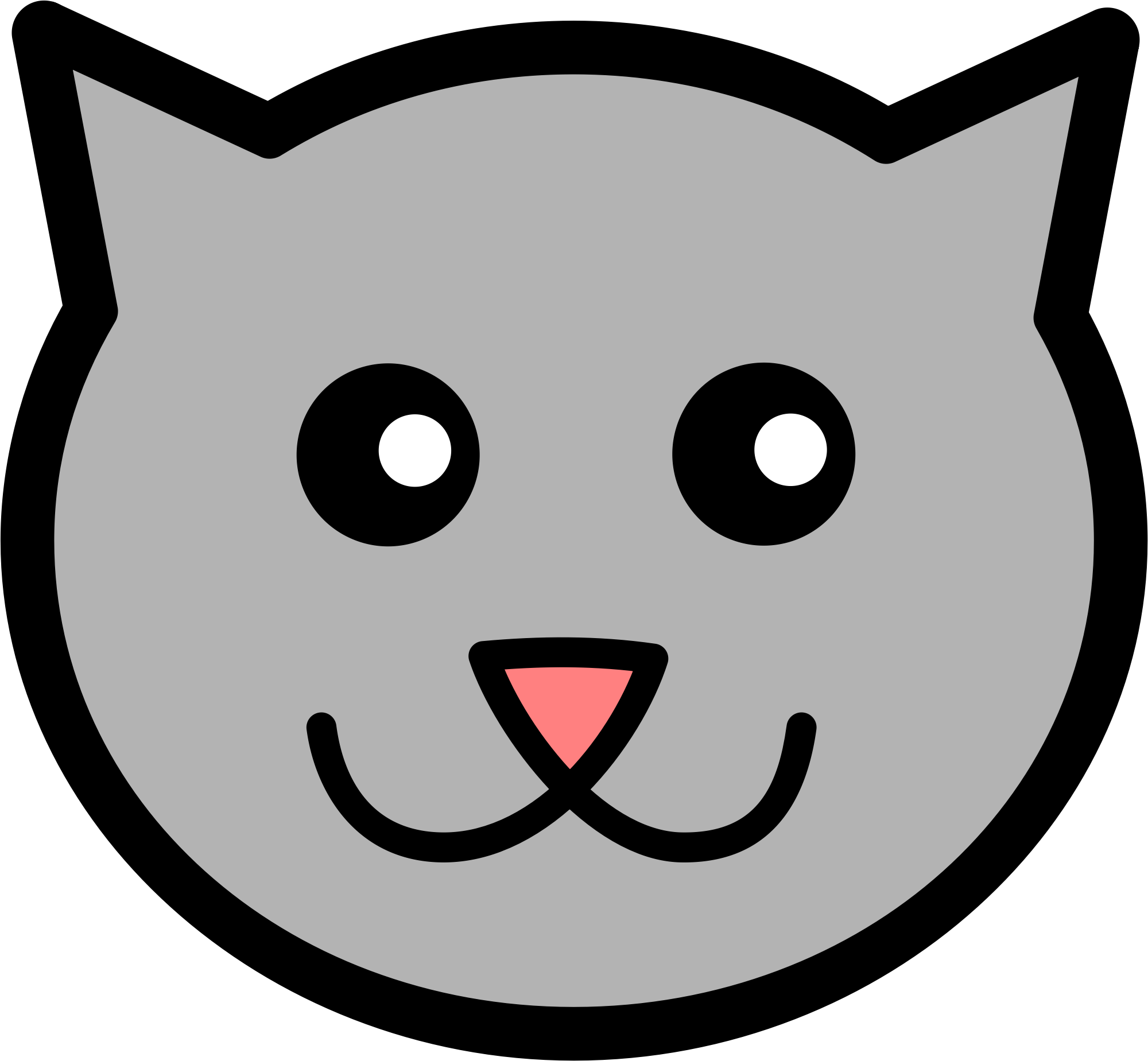Tête chat blanc