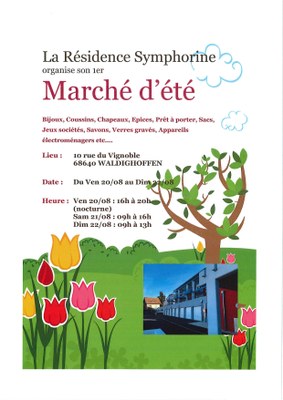 Affiche 1er marché d'été