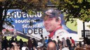 Photo de l'affiche géante de Sébastien Loeb pour le rallye de France Alsace 2010, posée à Haguenau. rallye de france alsace - affiche géante loeb à haguenau.JPG