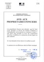 Avis aux propriétaires fonciers