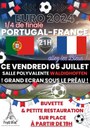 Affiche retransmission du match France - Portugal