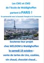 Affiche vente de pâtisseries le 19 octobre 2024