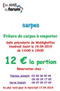 Flyer pour les carpes du vendredi saint 2019