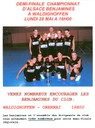 Affiche demi-finale régionale benjamines du lundi 28 mai 2012 à Waldighoffen