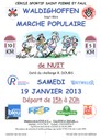 Affiche marche de nuit du 19 janvier 2013.