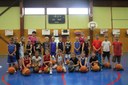 Le groupe des mini-poussins du basket-club CSSPP Waldighoffen saison 2014-2015.