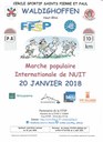 Affiche marche de nuit du 20 janvier 2018.