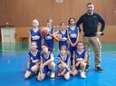 L'équipe des poussines du basket-club CSSPP Waldighoffen.