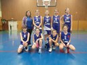 L'équipe des benjamines 1 du basket-club CSSPP Waldighoffen.