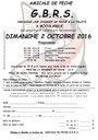 Amicale de pêche GBRS - Dimanche 2 octobre 2016 à Mooslargue