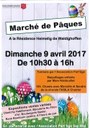 affiche marché de Pâques 2017