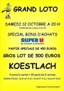 Grand loto de l'AS Durlingsdorf à Koestlach (avec Super U)