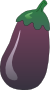 Dessin d'une aubergine.