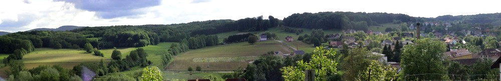 Vue panoramique de la sortie de Waldighoffen vers Steinsoultz