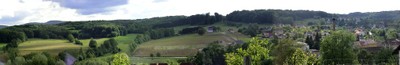Vue panoramique de la sortie de Waldighoffen vers Steinsoultz