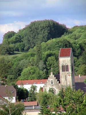 Vue de l'église de Waldighoffen