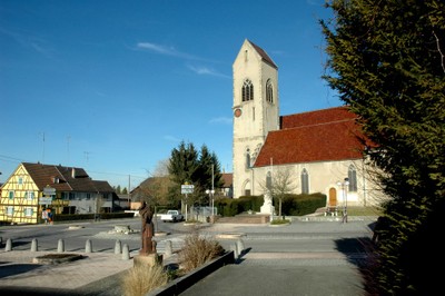 Place Jeanne d'Arc et l'église