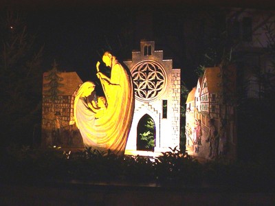 Nuit sur la crèche