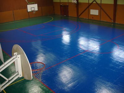 Le terrain de basket de Waldighoffen