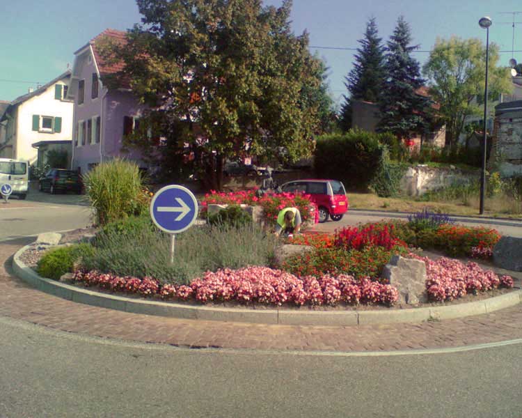 Nouveau rond point de Waldighoffen