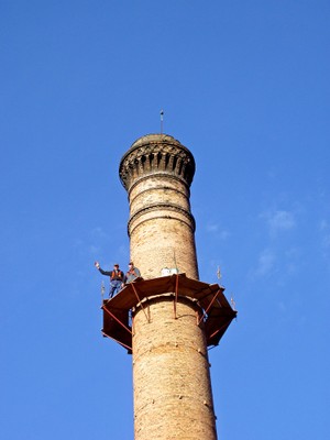 En 2006, réfection de la cheminée de Waldighoffen