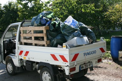 Piaggio chargé