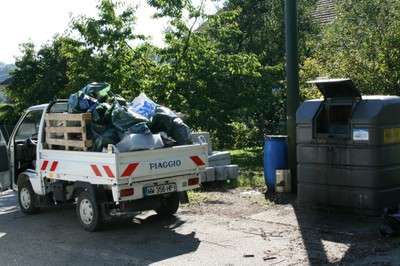 Site nettoyé, Piaggio plein