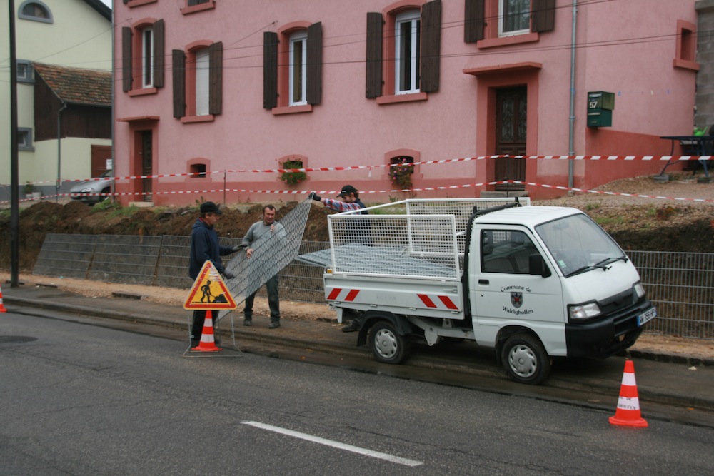 Déchargement des grilles