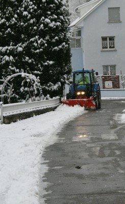 Déneigement des rues de Waldighoffen, hiver 2010