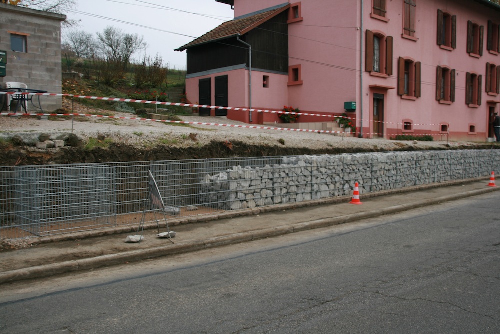 Gabions en cours