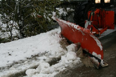 La lame du tracteur 