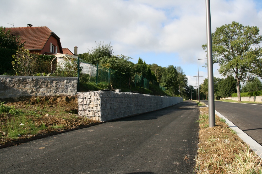 Mur en gabions terminé 2