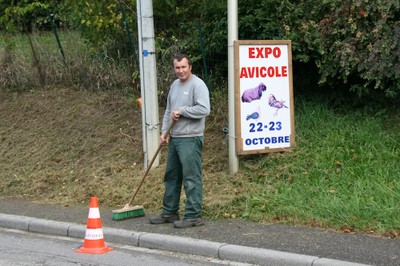 Pascal avec son balai