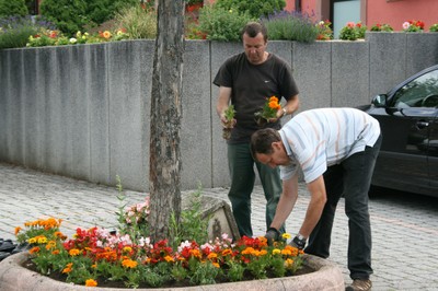 Phillipe et Pascal Place Jeanne d'Arc juin 2011
