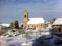 Eglise de Waldighoffen vue depuis la mairie le 26 10 10