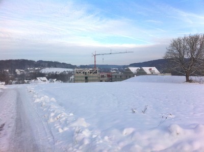 On approche du chantier de l'EHPAD