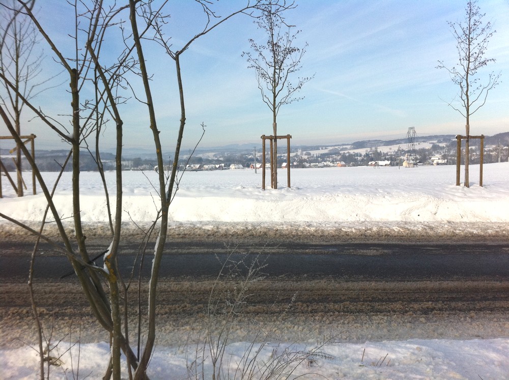 Route de Riespach Vue sur Oberdorf